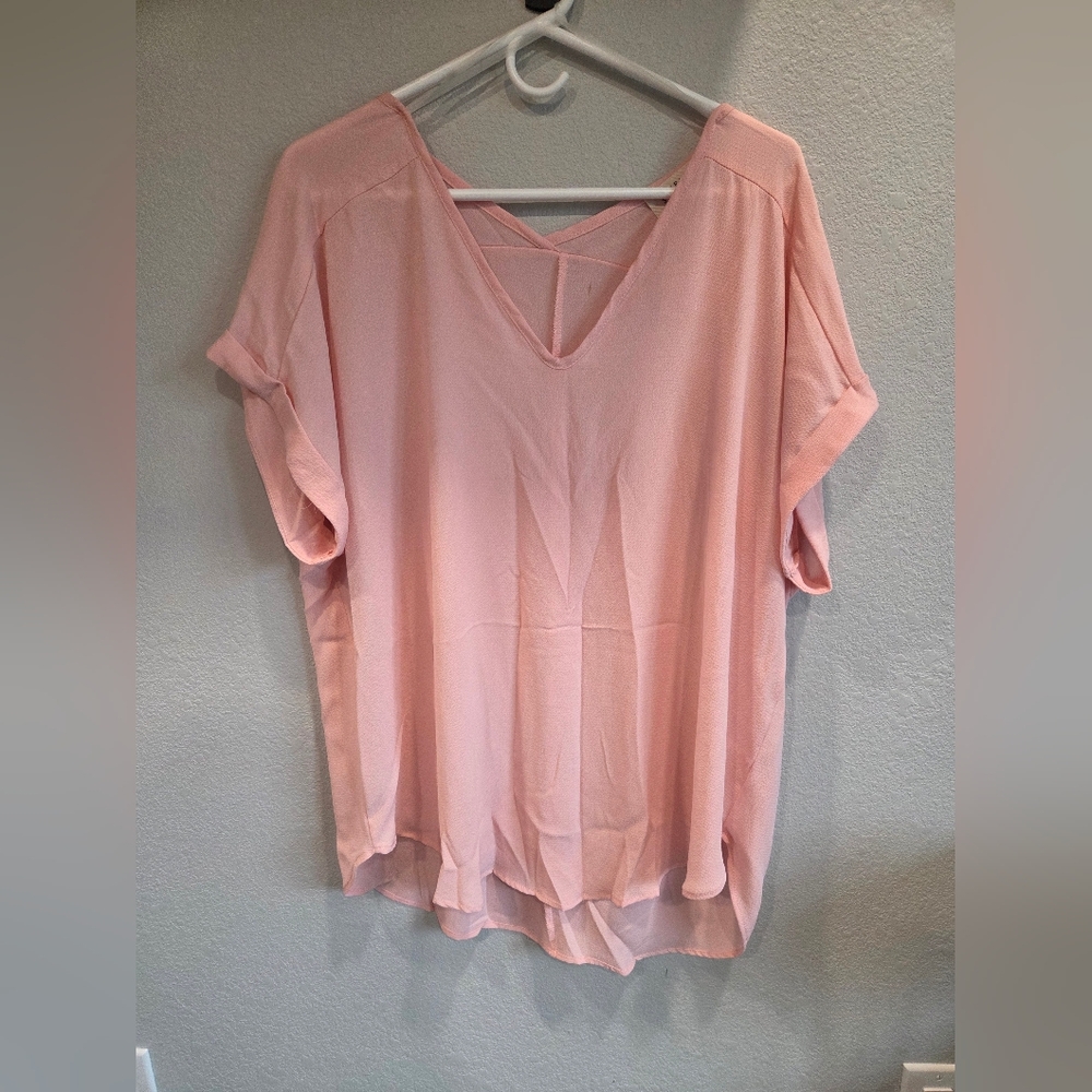 Plus Pink Blouse